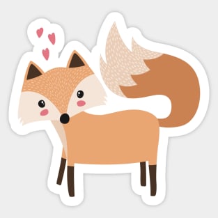 Love from Little Fox Sticker